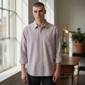 BANANA REPUBLIC Men's EUC Striped Button-Down‎ Long Sleeve | Size XL